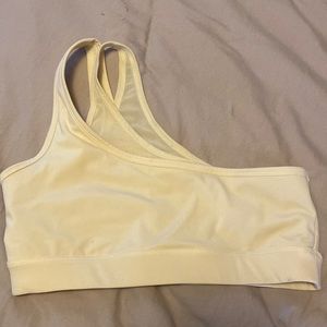 One shoulder sports bra